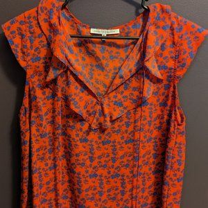 Collective Concepts Cap Sleeve Floral Blouse
